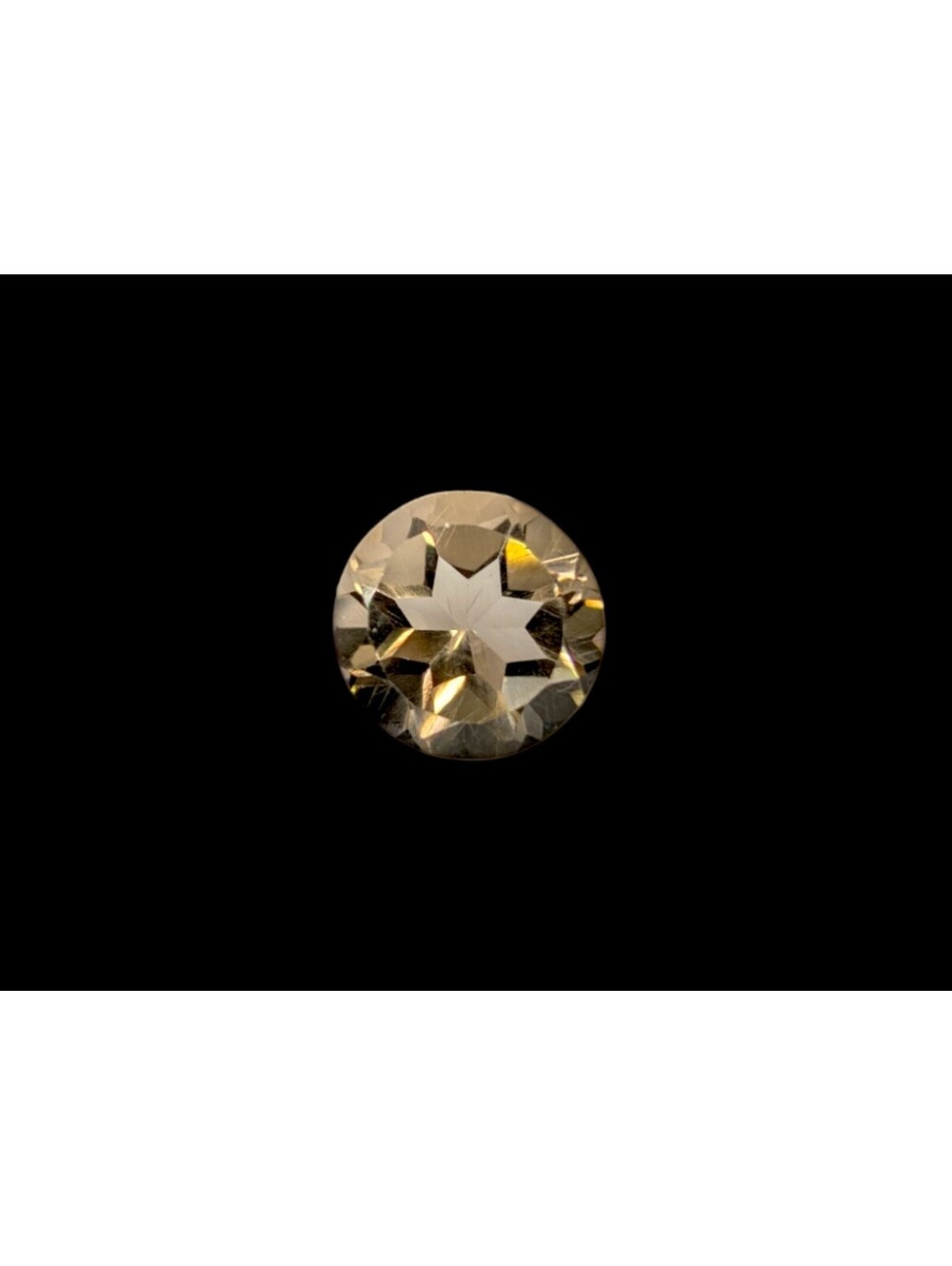 3.4 Carat Round Cut Genuine Imperial Topaz Loose Gemstone